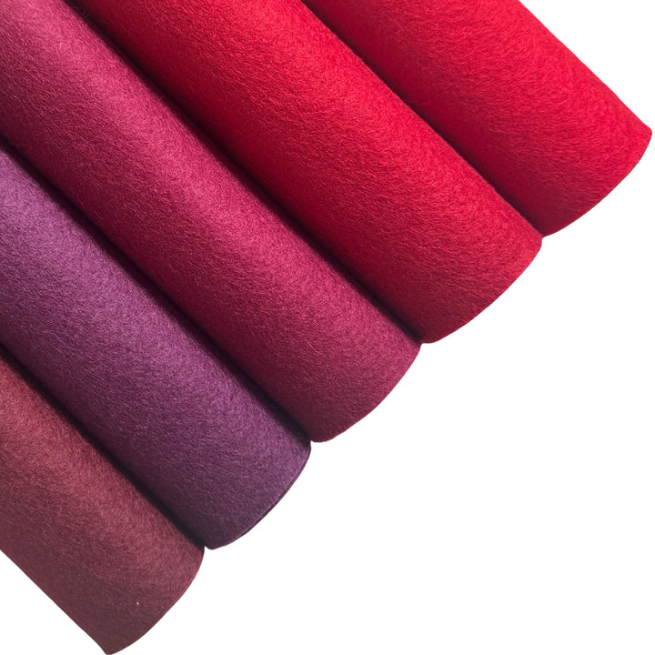 NEW 1mm Bordeaux Merino Wool Felt Sheet