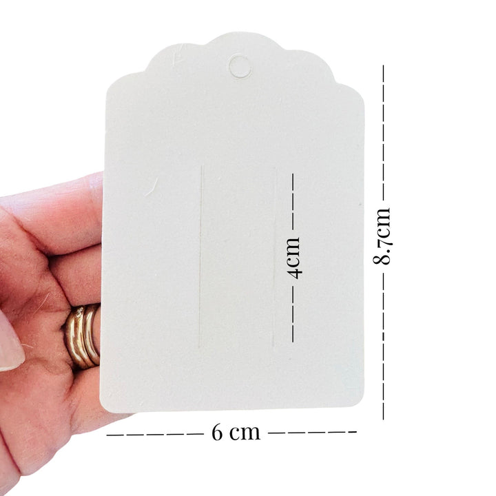 Scalloped Hanging Display Cards