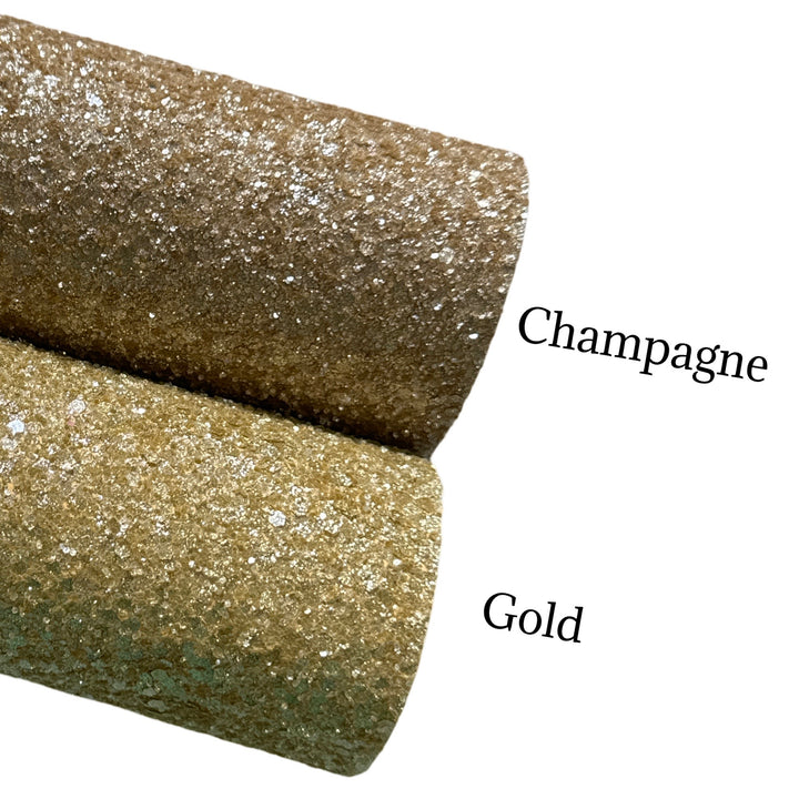 Champagne Or Cristal Sparkle Grosses Paillettes