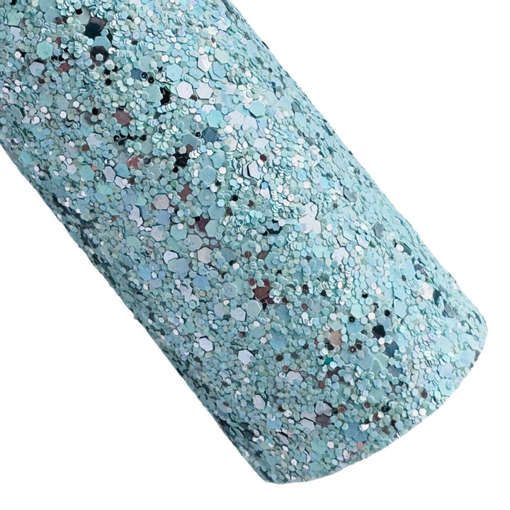 Blue Sorbet Chunky Glitter Leatherette
