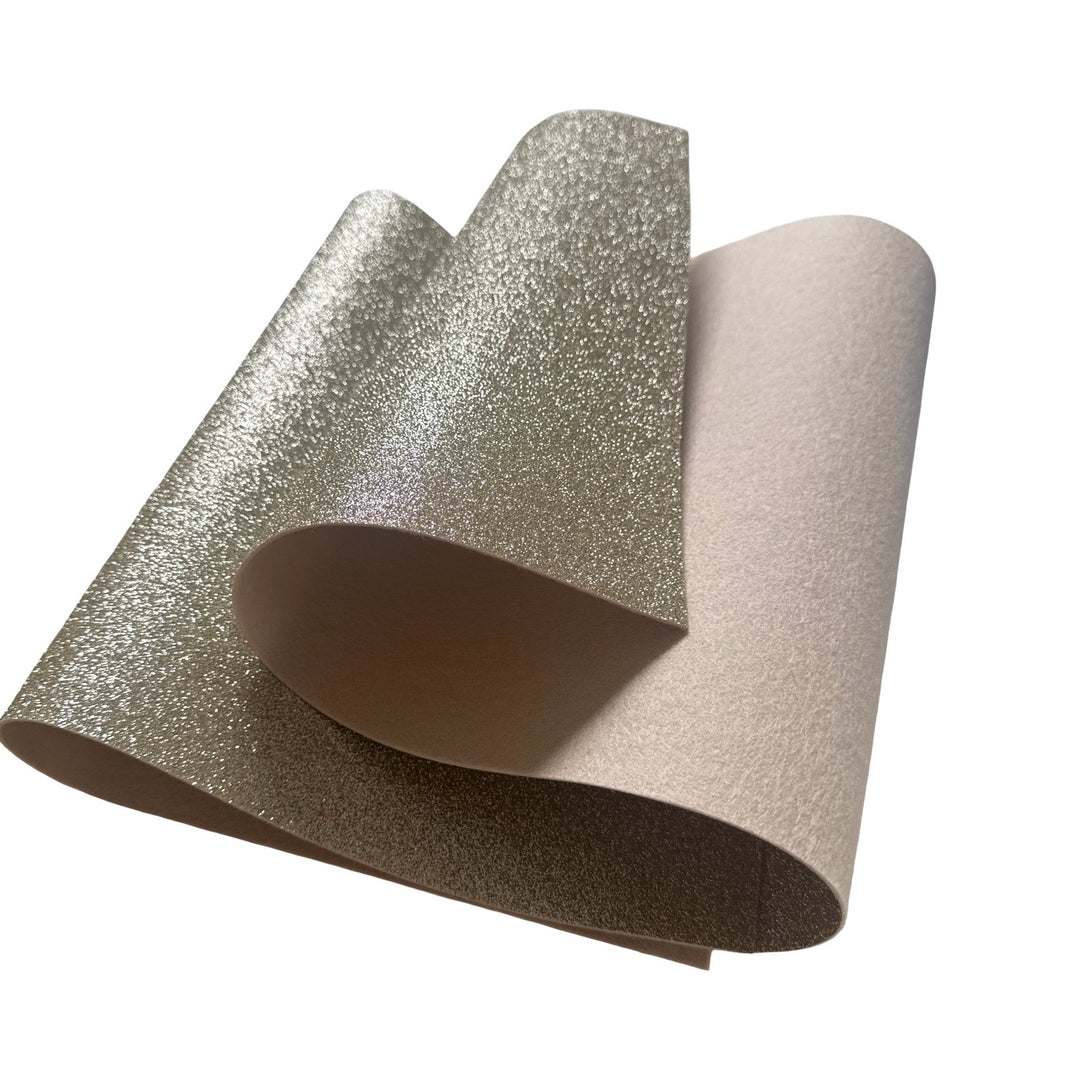 Champagne Glitter Pure Wool Felt