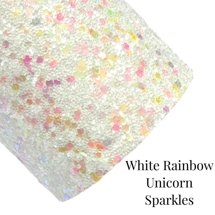 Licorne blanche scintille de grosses paillettes