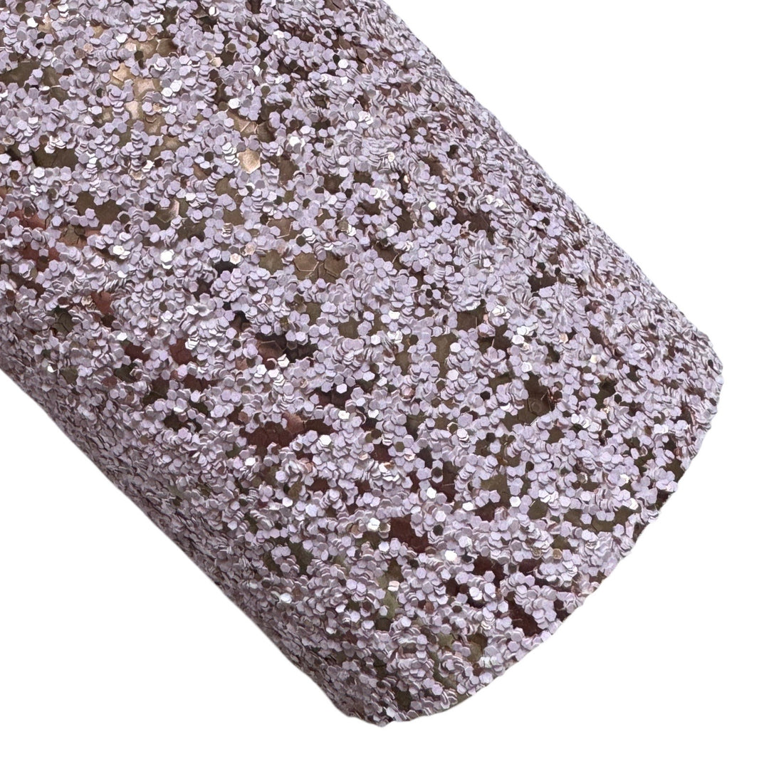 Lilas pâle Mat Rose Or Sparkle Chunky Glitter