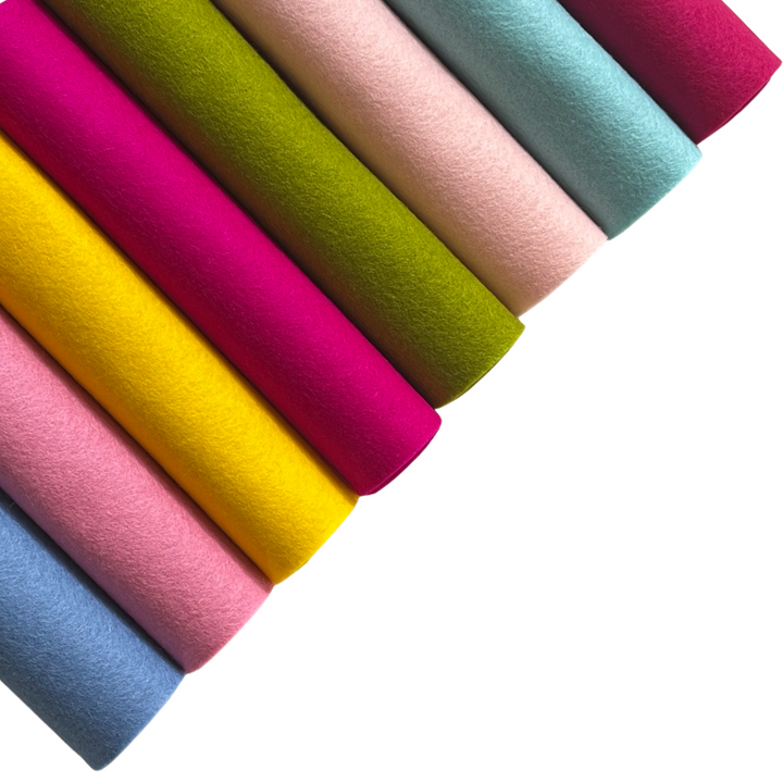Spring Brights 8 Sheet Pure Merino Wool Felt Bundle