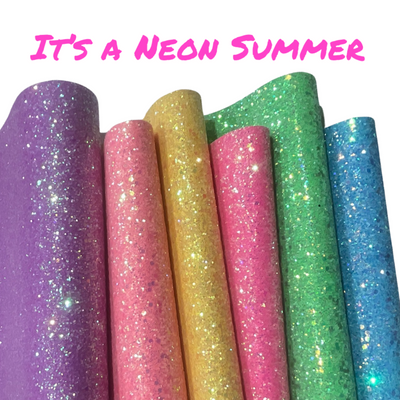 Neon Summer Rainbow Chunky Glitter