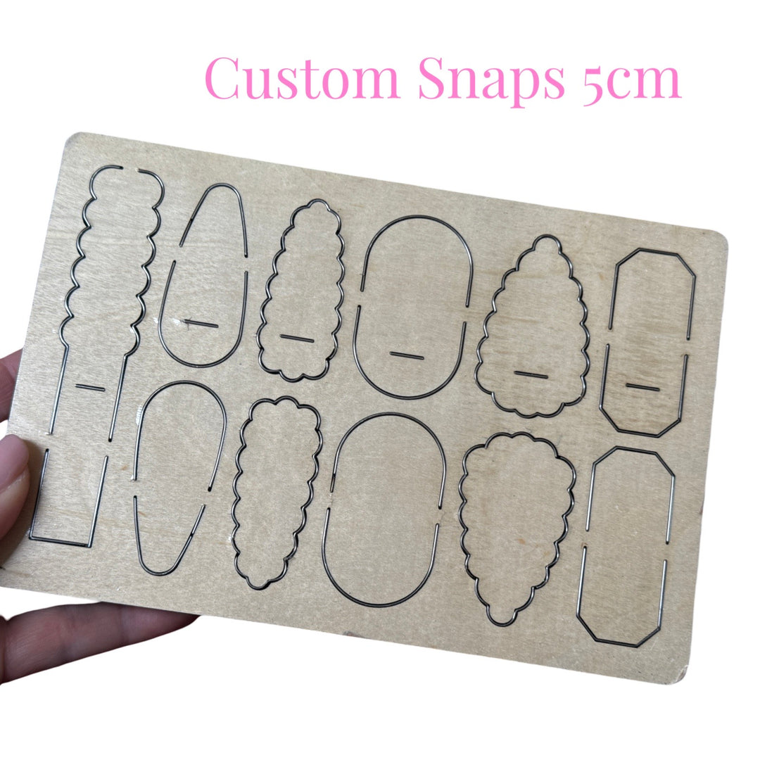 Custom Snaps - Snap Clip Steel Rule Die for Sizzix Big Shot