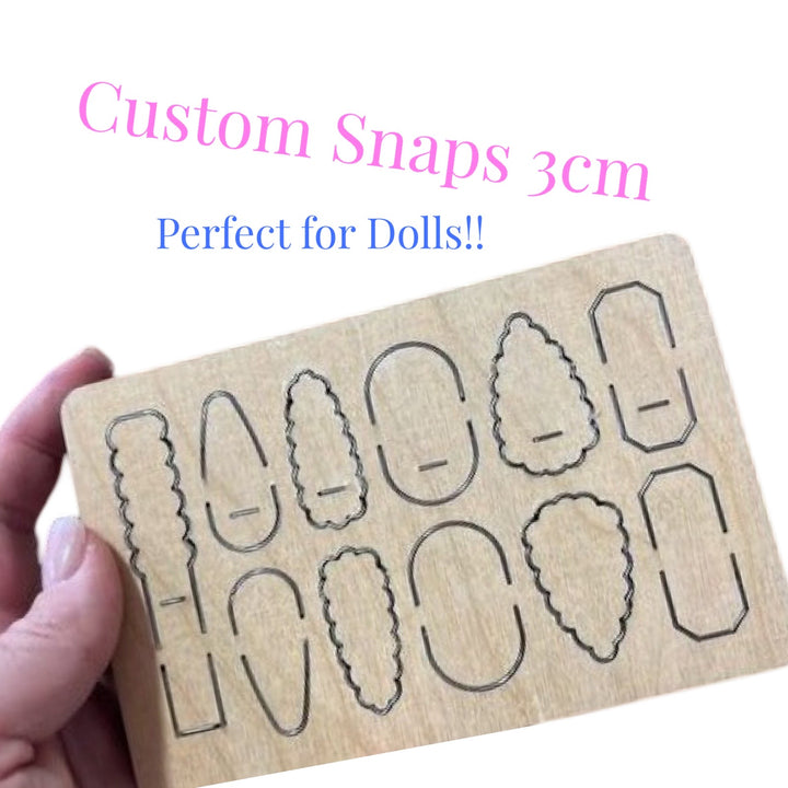 Custom Snaps - Snap Clip Steel Rule Die for Sizzix Big Shot