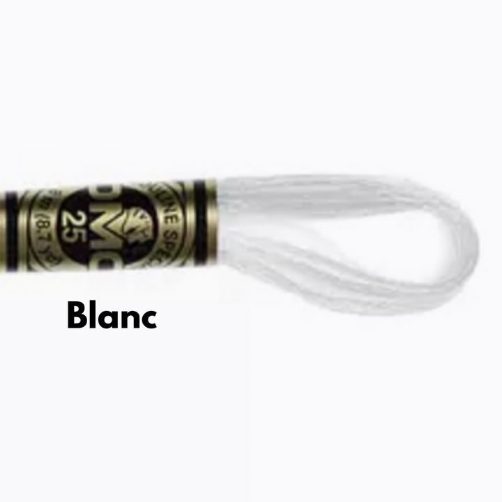 DMC Stranded Cotton Threads - BLANC