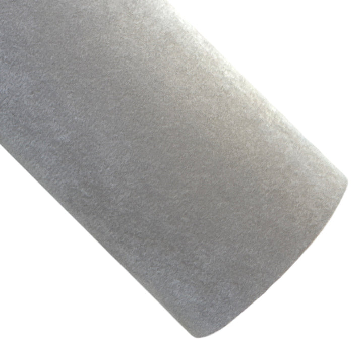 Feuille de tissu velours gris pâle 0,9 mm robuste pour nœuds