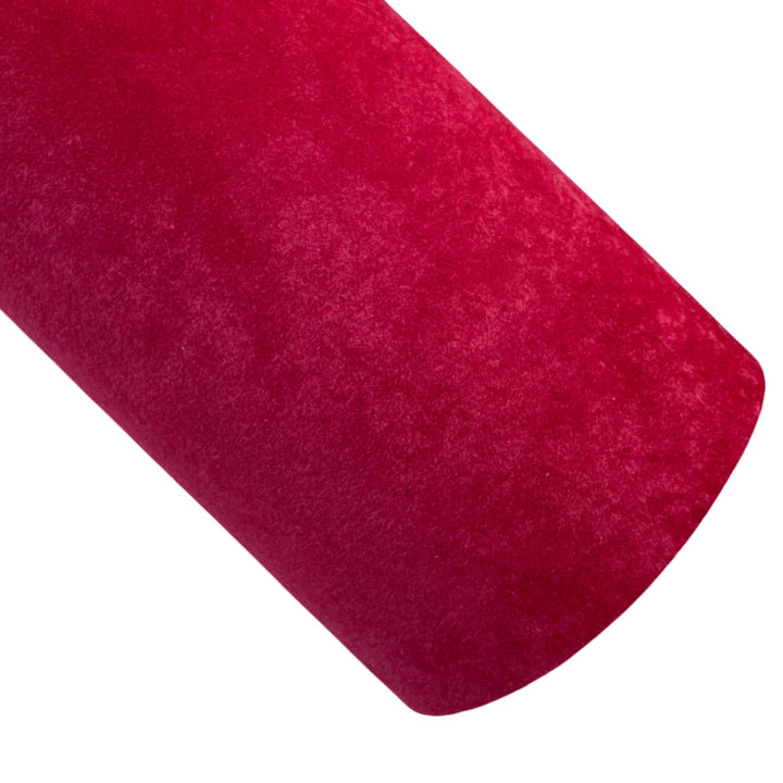 Tissu velours rouge épais 0,9 mm robuste pour nœuds