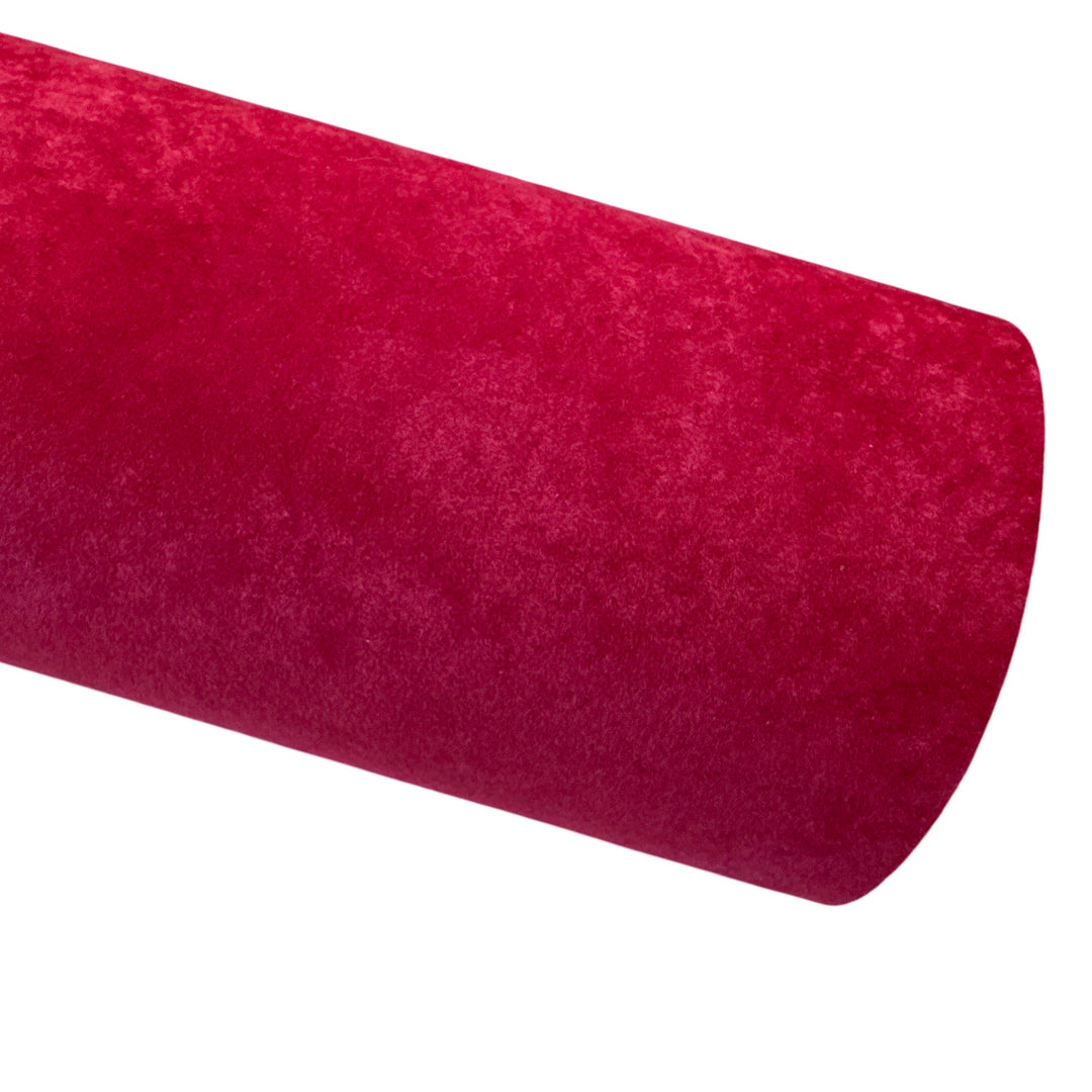 Tissu velours rouge épais 0,9 mm robuste pour nœuds