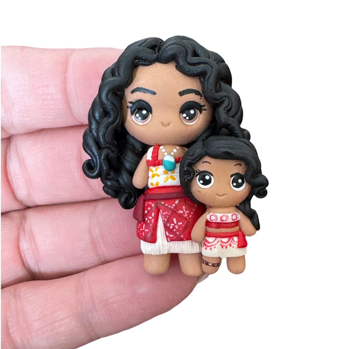 Moana and Simea Bow Clay