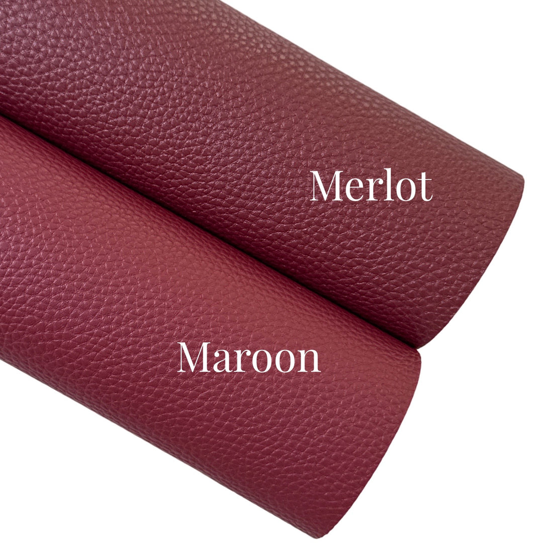 Maroon Faux Leatherette Sheet - 1.0mm Thickness