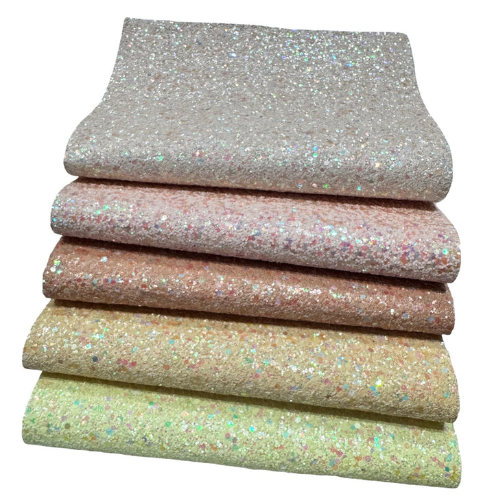 Fairy Dust Iridescent Pastel Chunky Glitter Collection Bundle of 15 Shades