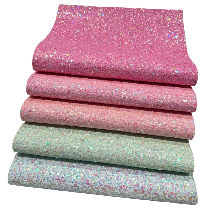 Fairy Dust Iridescent Pastel Chunky Glitter Collection Bundle of 15 Shades