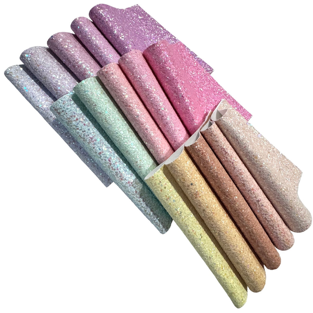 Fairy Dust Iridescent Pastel Chunky Glitter Collection Bundle of 15 Shades