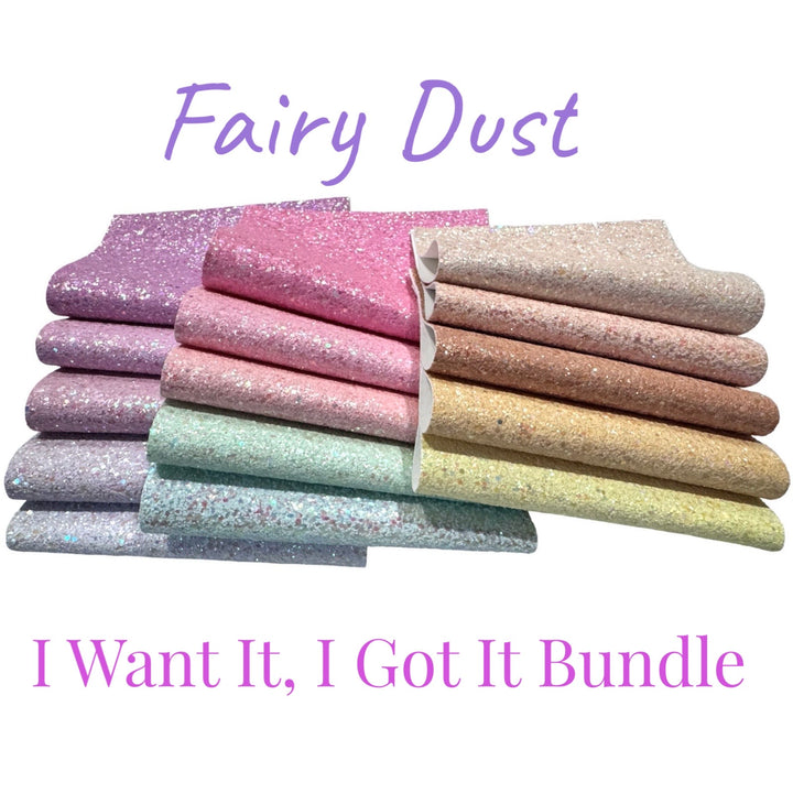 Fairy Dust Iridescent Pastel Chunky Glitter Collection Bundle of 15 Shades