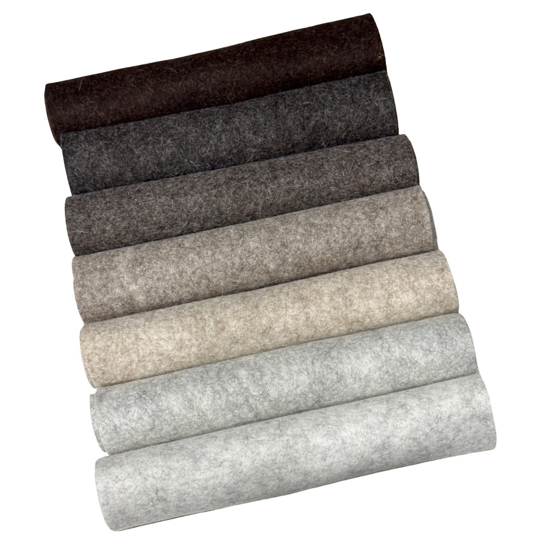 Totally Heather-ed 100% Pure Wool Felt Bundle 12 sheets