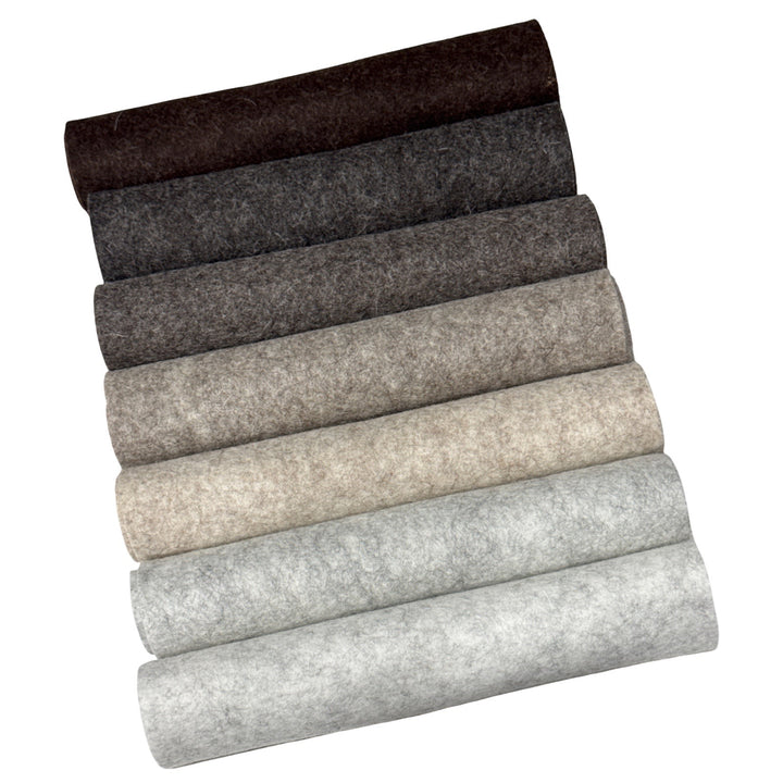 Totally Heather-ed 100% Pure Wool Felt Bundle 12 sheets