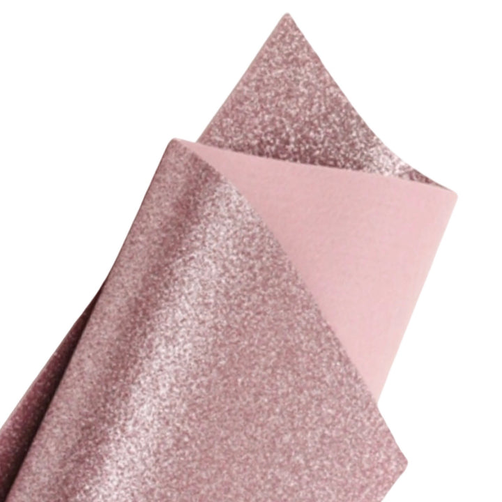 Pink Rose Quartz Glitter Wool Felt