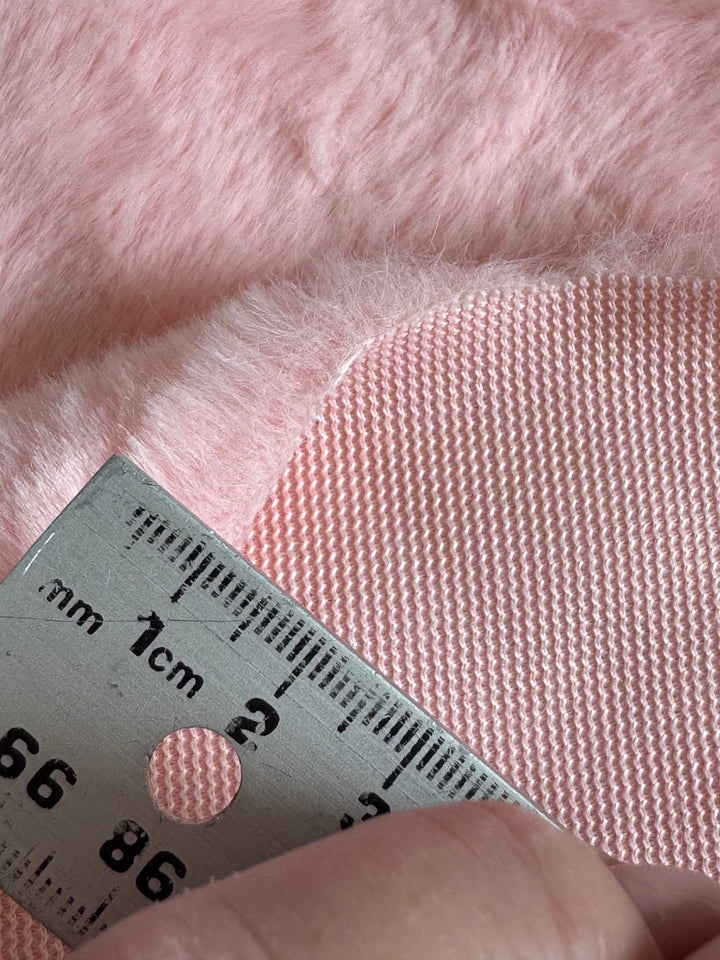 Faux Fur Fabric Sheets - Baby Pink, Pink and White