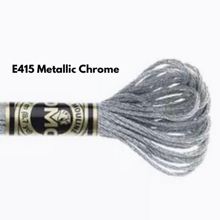 DMC Light Effects Metallic Floss -  E415 Metallic Chrome