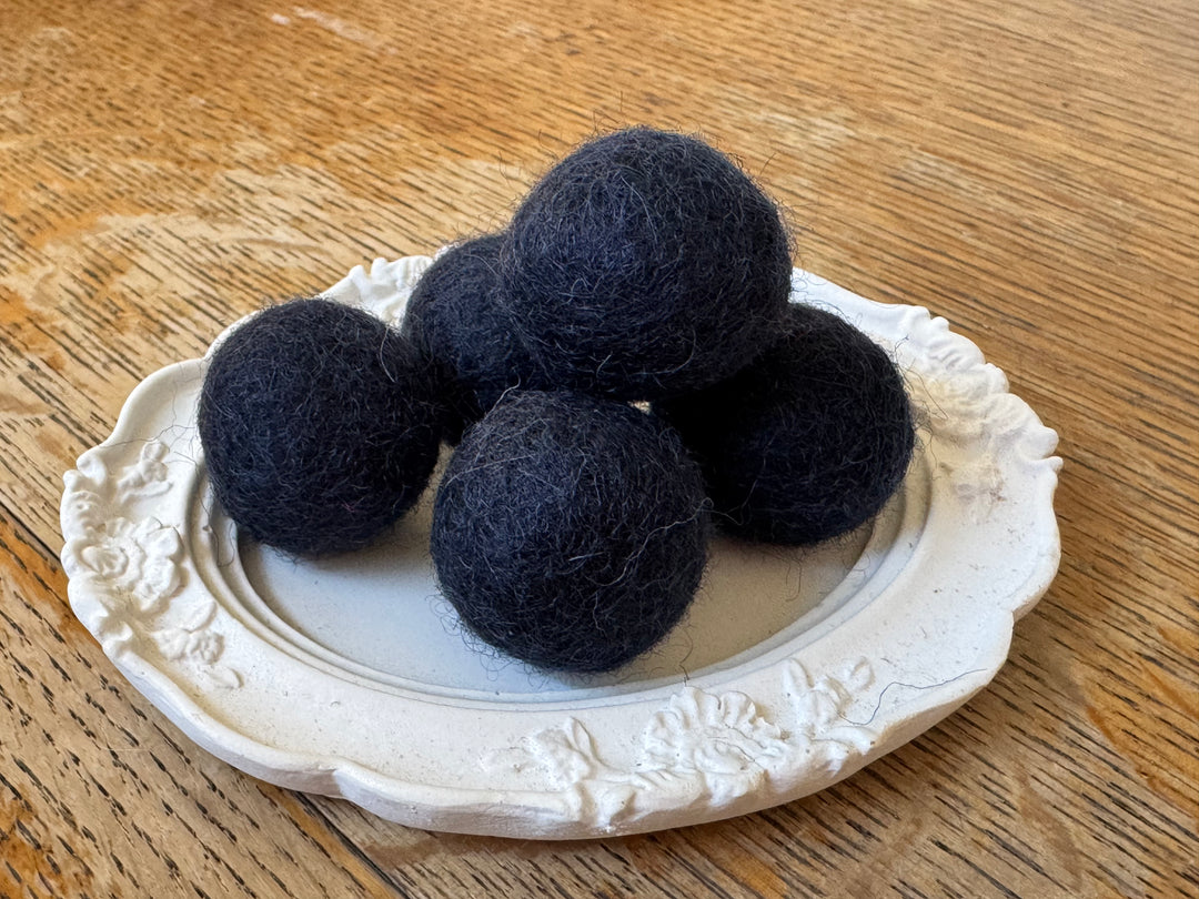 100% Wool Felt Balls 2cm 3/4” ~ Navy Blue
