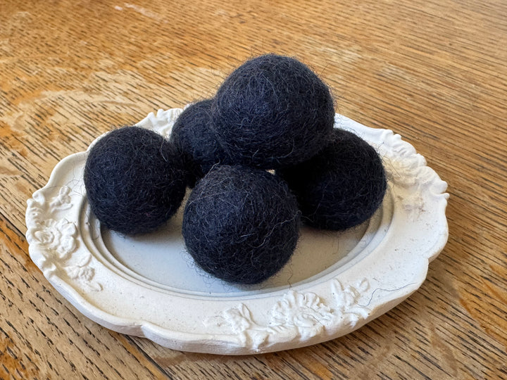 100% Wool Felt Balls 2cm 3/4” ~ Navy Blue