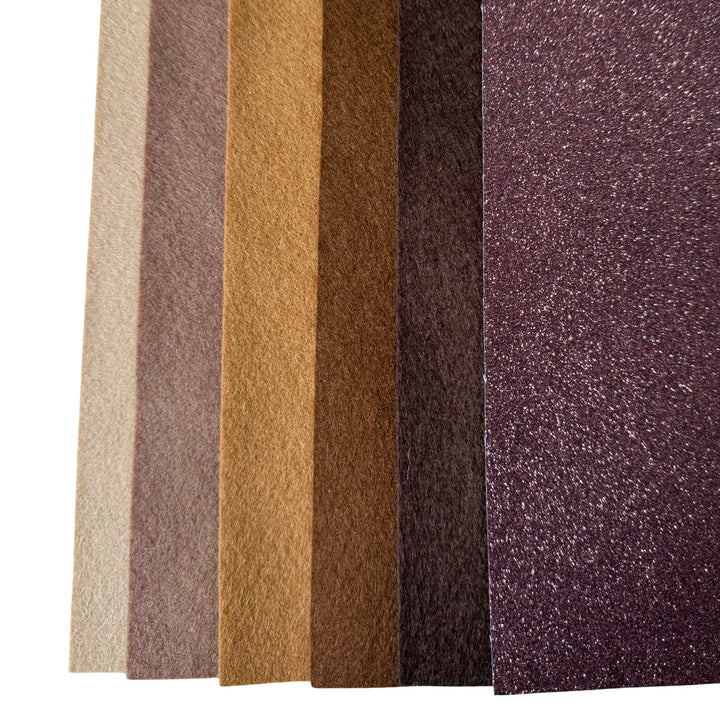 Chocolate Lover Merino Wool Felt Bundle