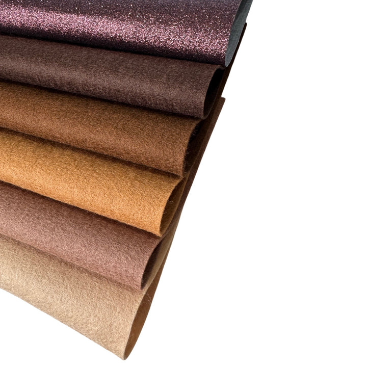 Chocolate Lover Merino Wool Felt Bundle