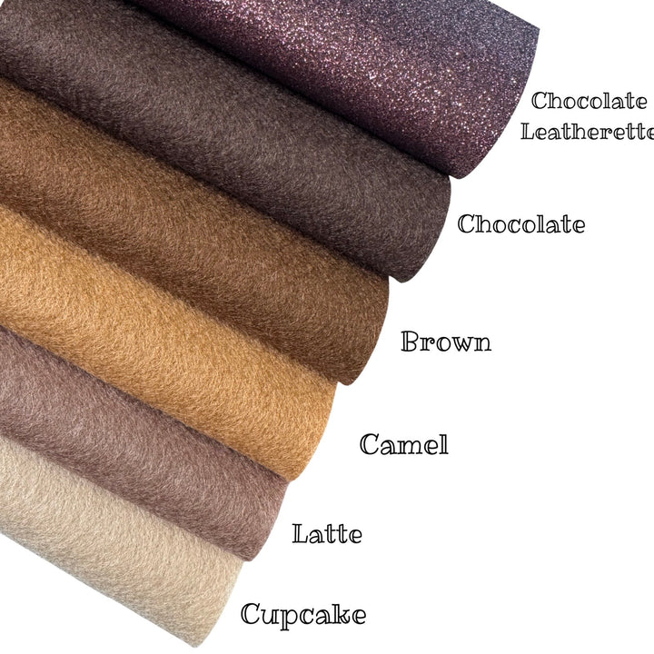 Chocolate Lover Merino Wool Felt Bundle