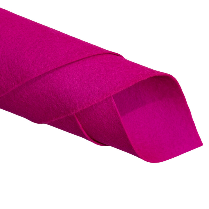 NEW Shocking Pink 100% Merino Wool Felt