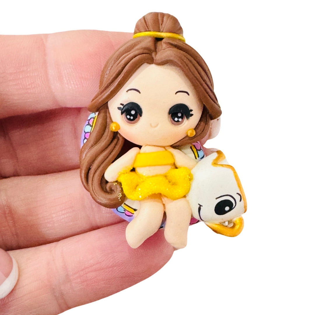 Belle Princess on Teacup Floaty Bow Clays from Temptress Maker