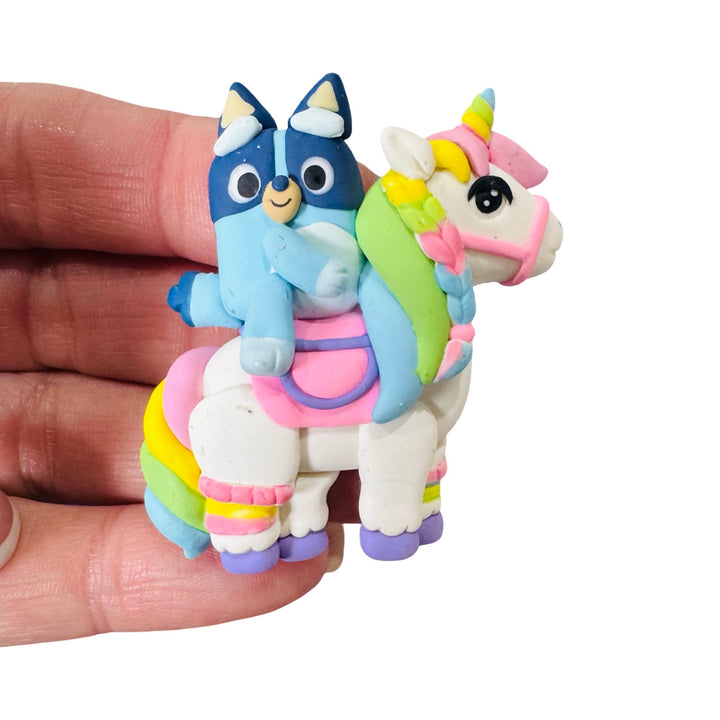 Pup on Unicorn Clay from Temptress Maker