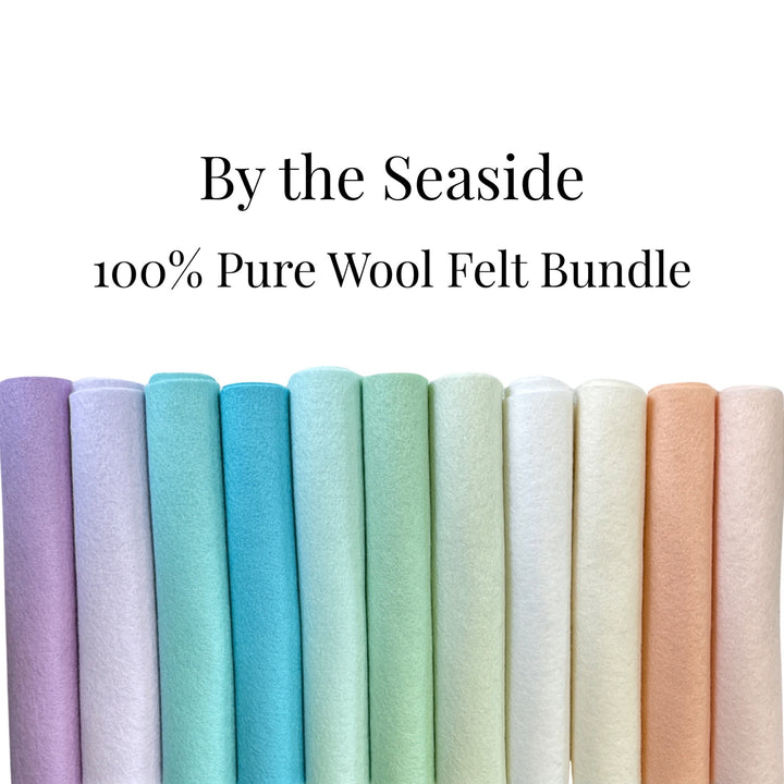 By the Seaside 100% Pure Wool Felt Bundle of 11