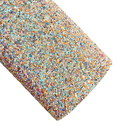 Pale Pink Magic Chunky Glitter Fabric