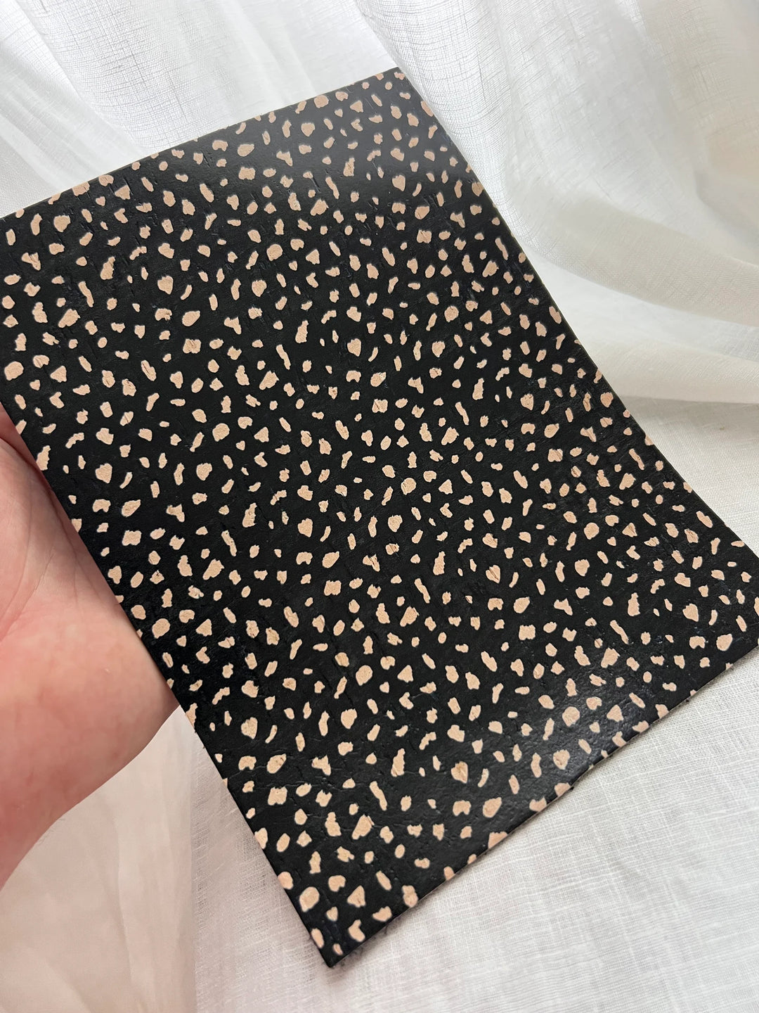 PRE ORDER Leopard Print Leather Backed Cork Sheet, for DIY Earrings - Genuine Printed Leather