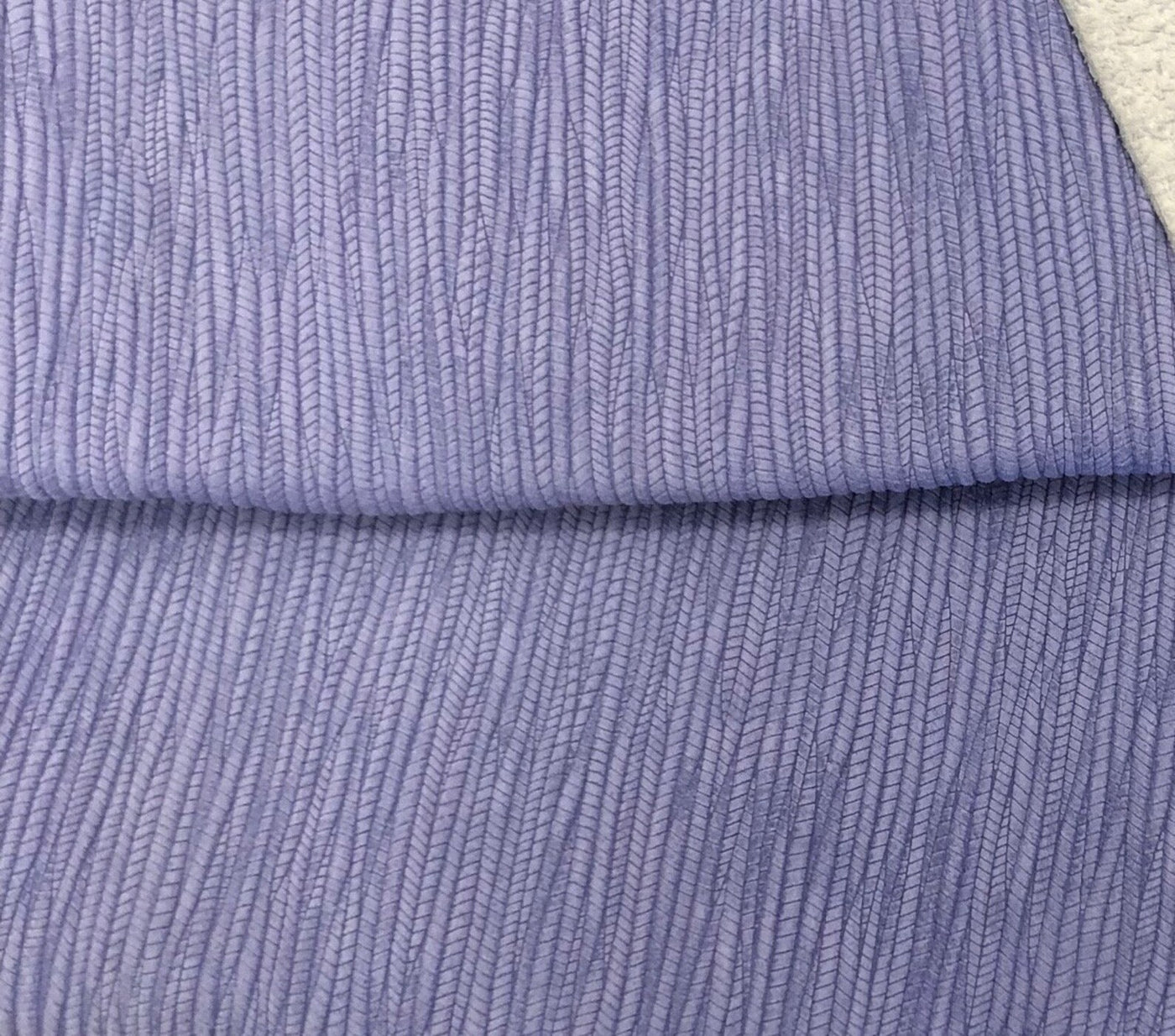 Periwinkle Purple Palm Leaf Genuine Leather Sheet for Earrings