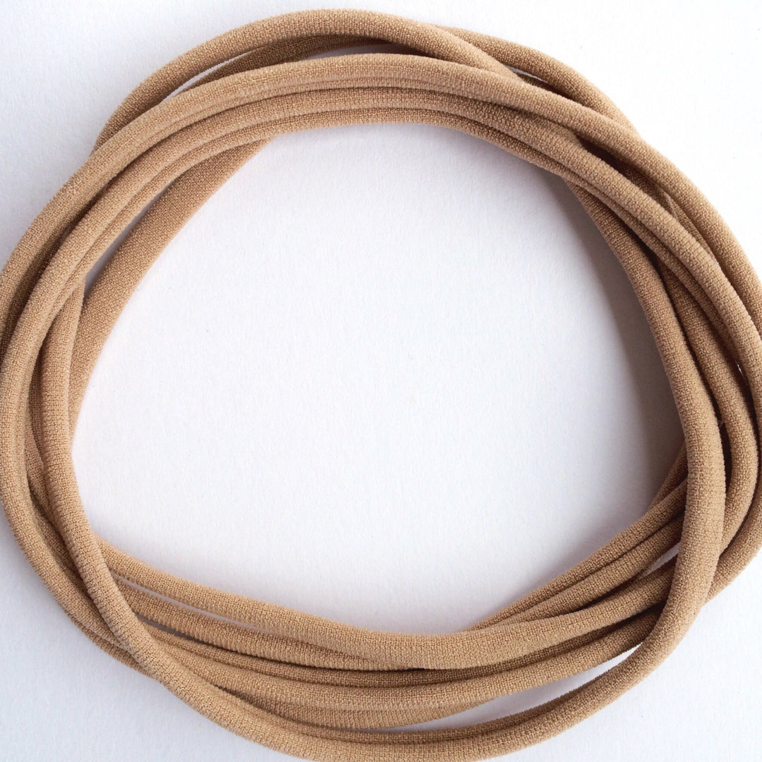 LATTE DAINTIES - COLLECTION NUDE SKINTONE Dainties Bandeaux super doux de Nylon Headbands UK 