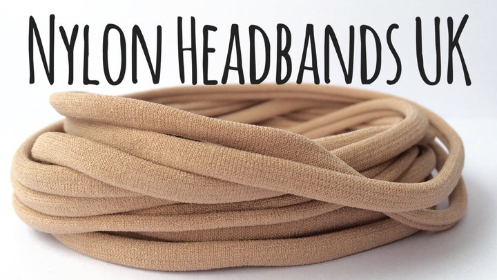 LATTE DAINTIES - COLLECTION NUDE SKINTONE Dainties Bandeaux super doux de Nylon Headbands UK 