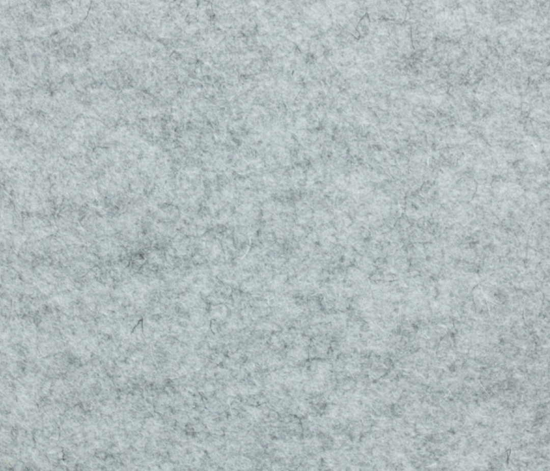 1mm Heather Mixed Grey Merino Wool Felt 8 x 11" Sheet - No. G1-5