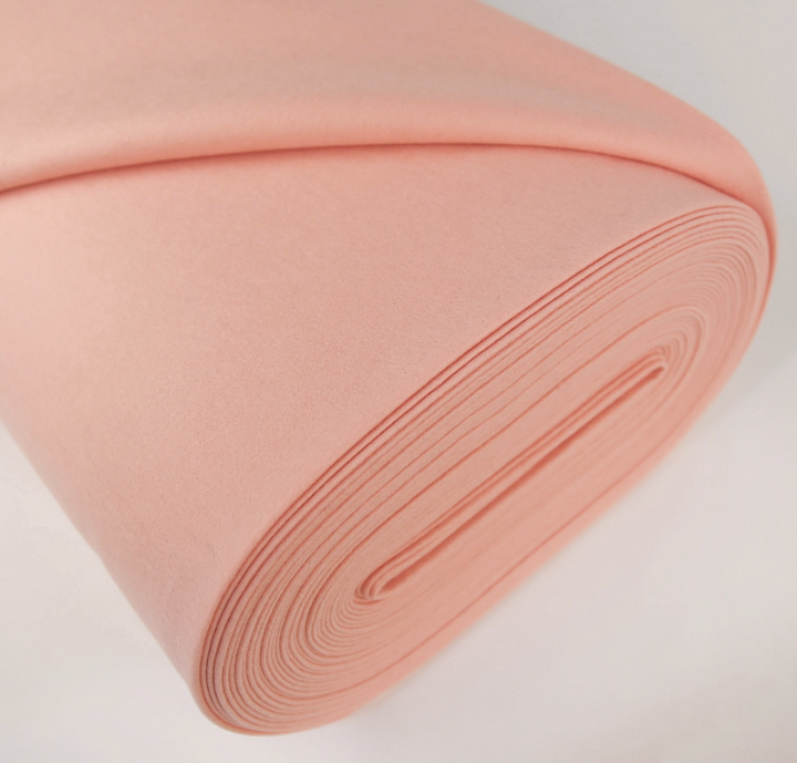 French Peach 100% Merino Wool Felt