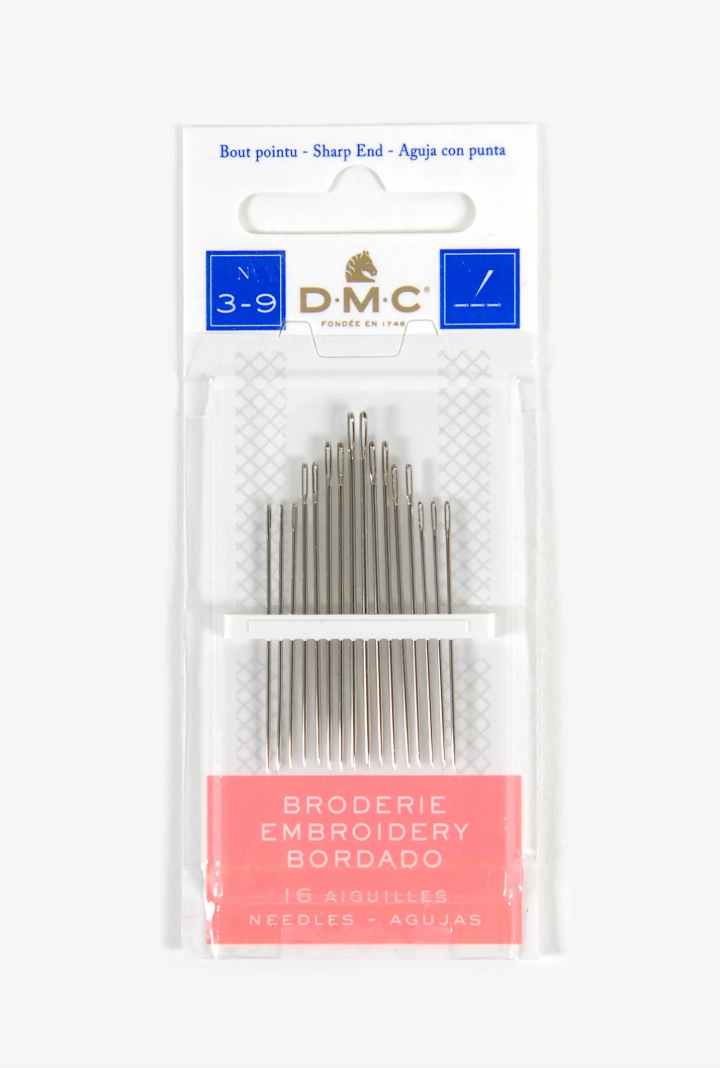 DMC Size 3/9 Embroidery Needle 12 Pack
