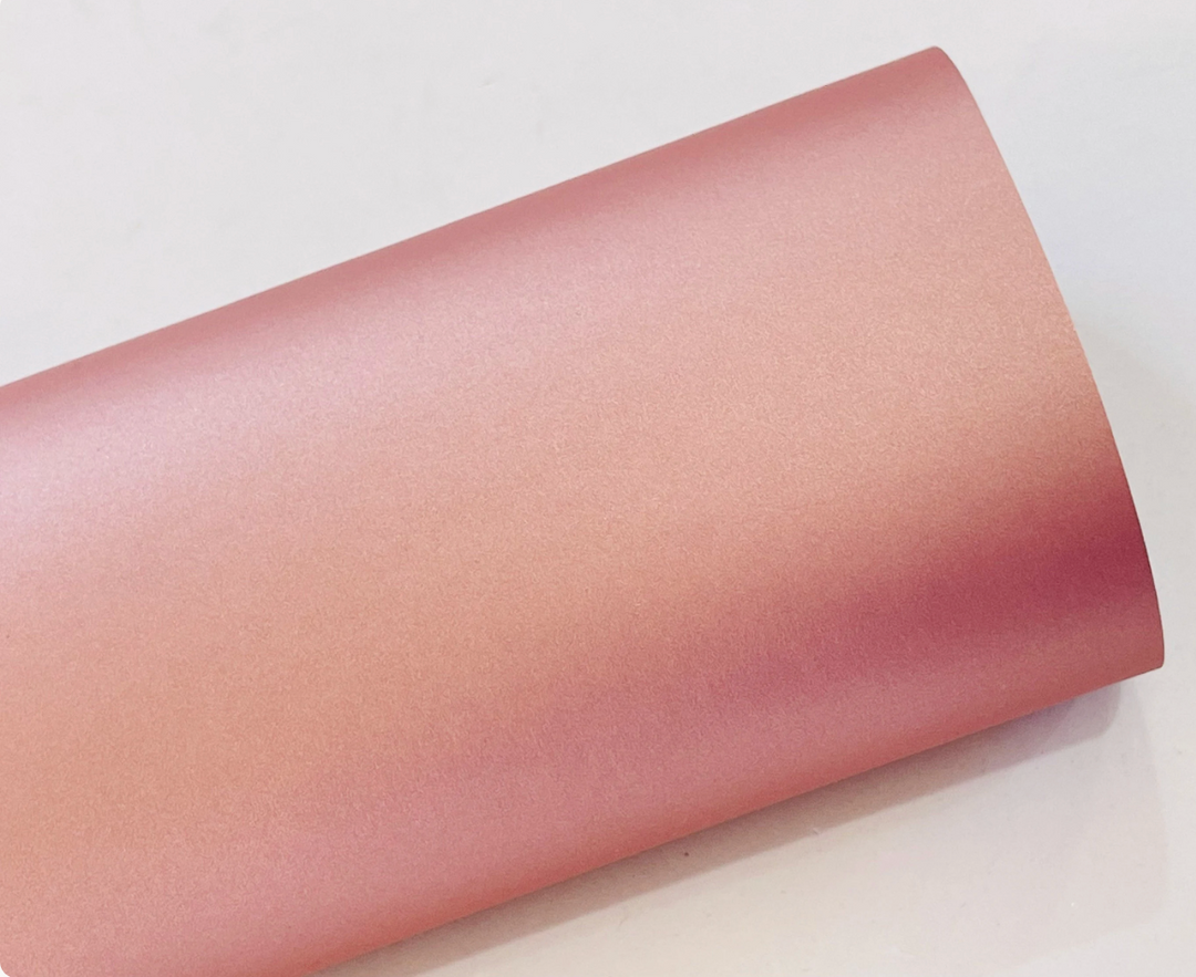 Matte Smooth Rose Pink Leatherette