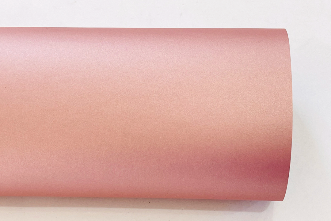 Matte Smooth Rose Pink Leatherette