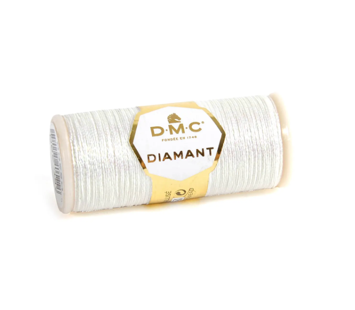 DMC Diamant - White D5200 - Hand Embroidery Thread - 35m