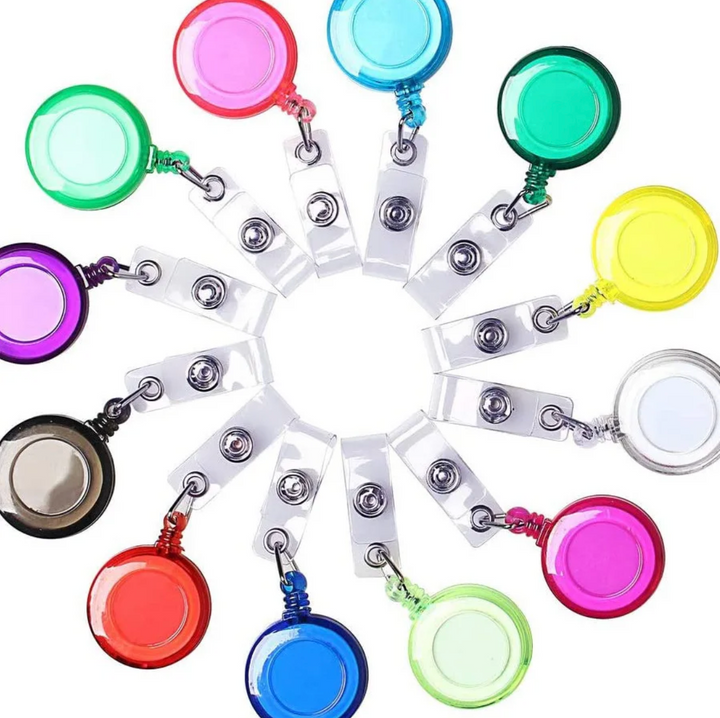 ID Retractable Badge Reels - NEW Choice of 16 colours!