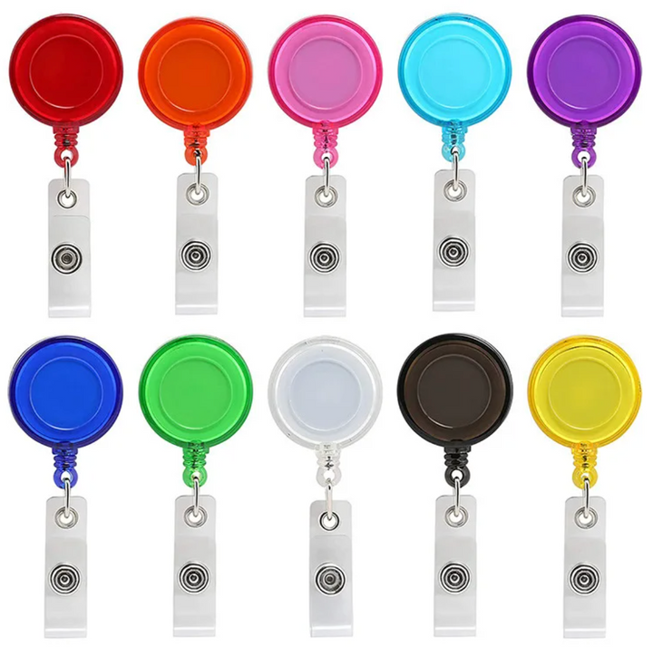 ID Retractable Badge Reels - NEW Choice of 16 colours!