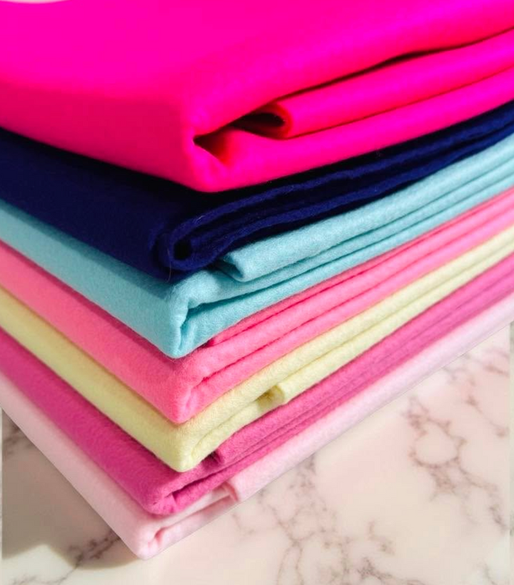 NEW Hot Pink 100% Merino Wool Felt