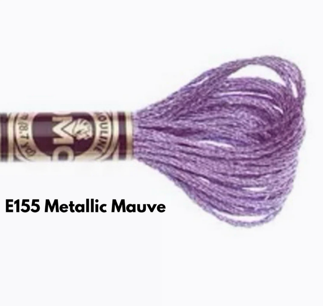 DMC Light Effects Metallic Floss -  CHOOSE YOUR SHADE OF COLOUR